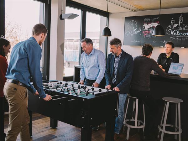 Tischkicker im Coworking kup. Ravensburg