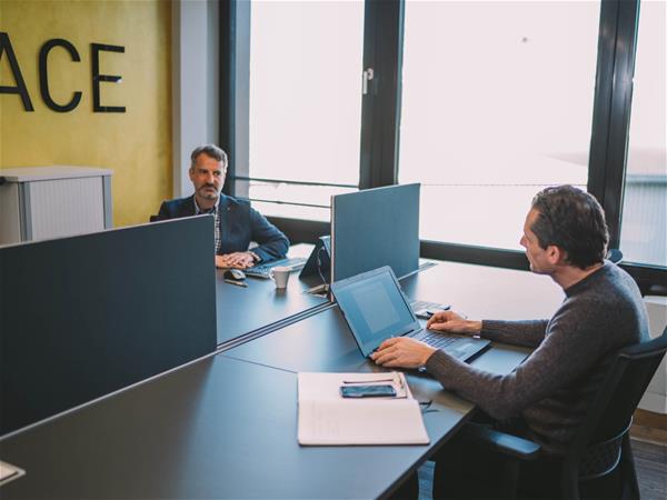 Open-Space-Bereich im Coworking kup. Ravensburg