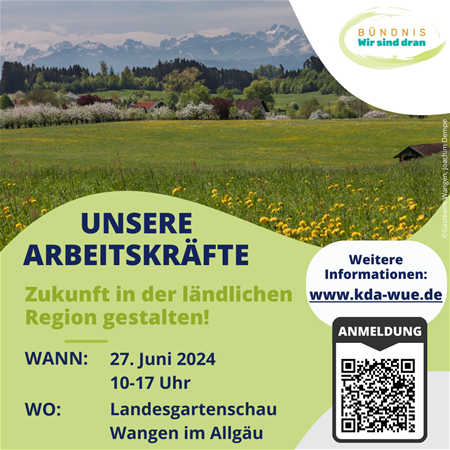 Tagung des Bündnisses "Wir sind dran" 2024 auf der LGS Wangen